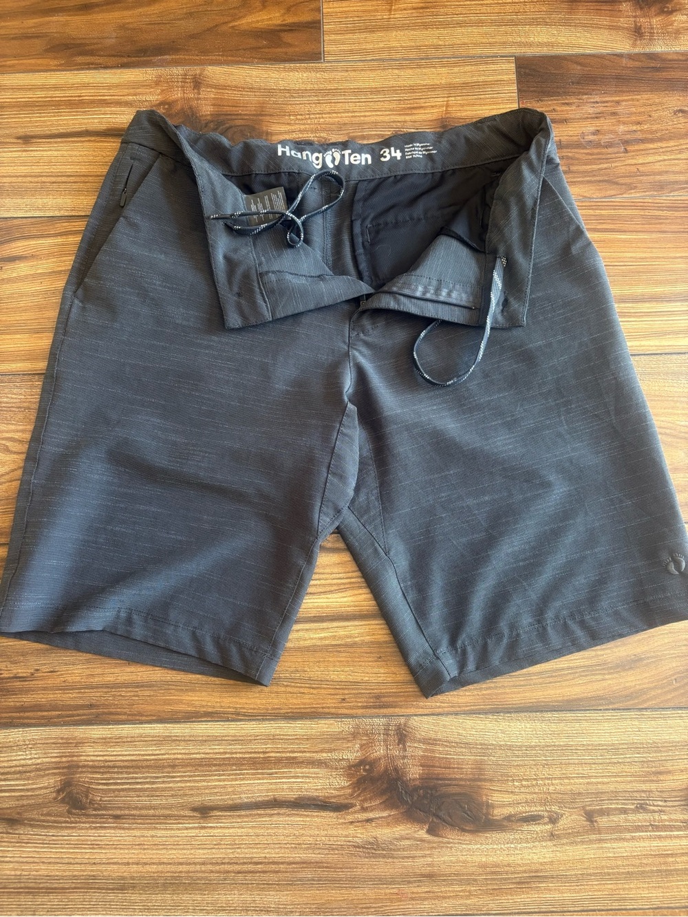 Hang Ten Men's Dark Charcoal Hybrid Shorts
